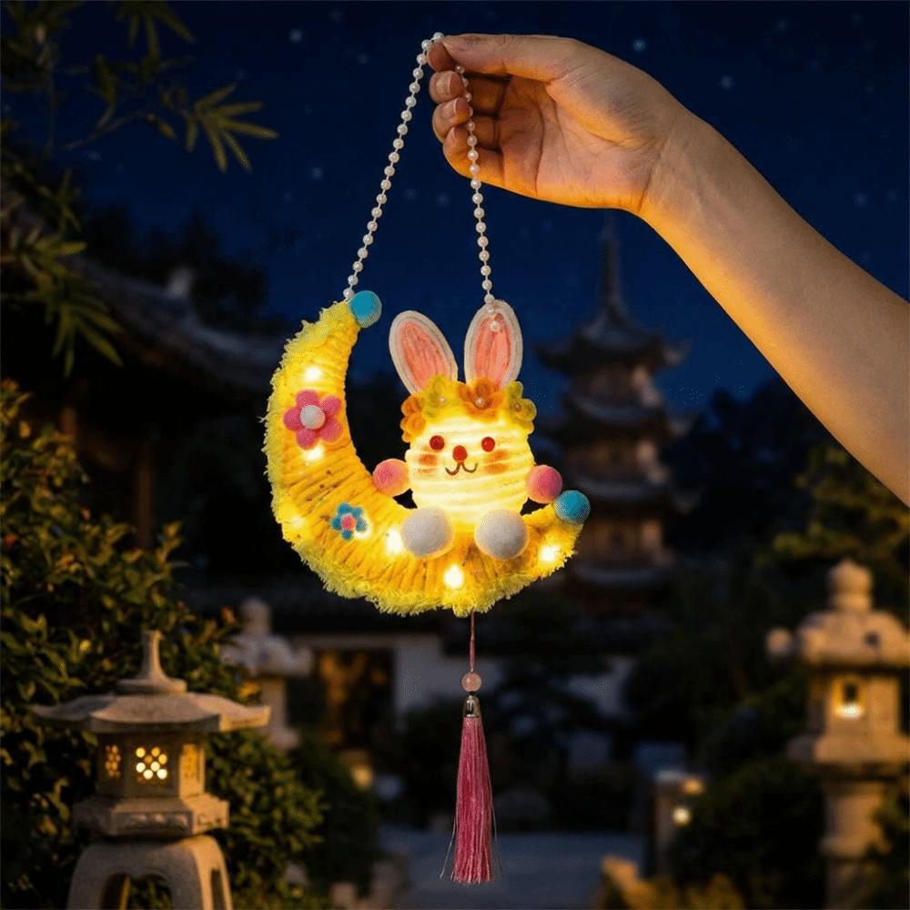 DIY Material Kit Twisted Stick Rabbit Lantern Moon Rabbit Flower Lantern Mid-Autumn Festival