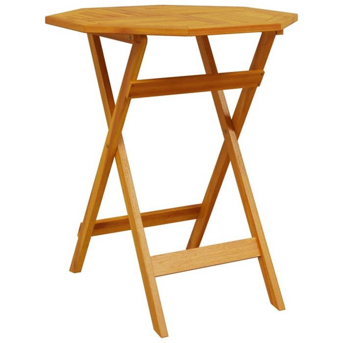 VidaXL Table pliable de jardin Ø70x75 cm bois d'acacia massif, table, table pliante, table de camping, table à manger, table 4004910