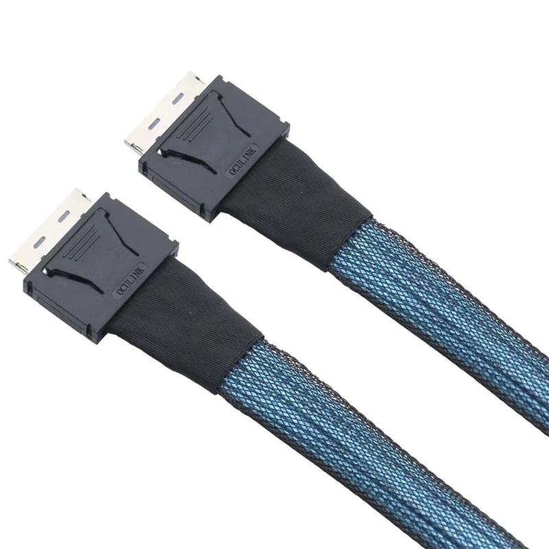 SFF-8611 Cable PCIe SFF-8611 8I Male To SFF-8611 Male Data Extension Cable 50cm/100CM for External Graphics Card