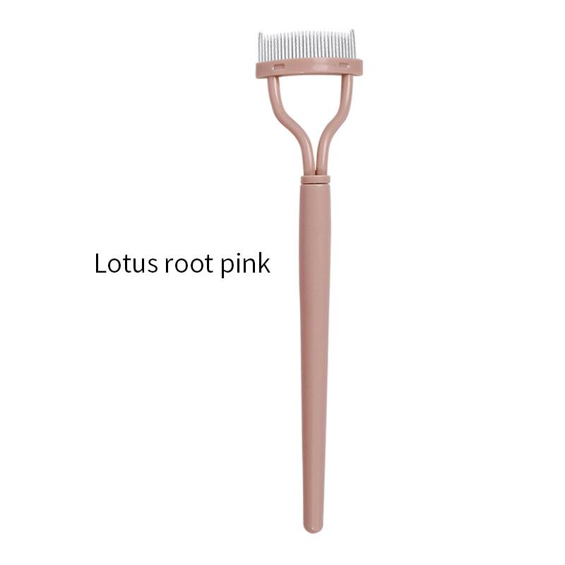 

Разделитель ресниц с металлическими зубцами, прямые щипцы для завивки ресниц, красота, макияж, щетка для ресниц из нержавеющей стали, расческа, тушь для завивки ресниц, инструмент для макияжа бежевый