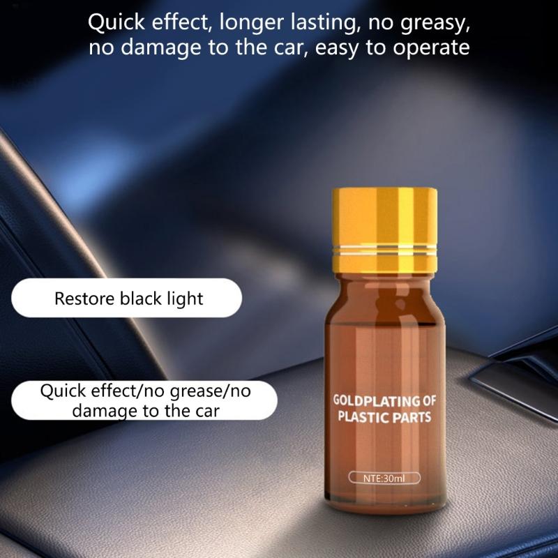 Car Cleaner Refresher Auto Repair Agent Plastic Restoring Liquid Interior Plastic Revitalizing Coating Agent 30ml/1fl oz