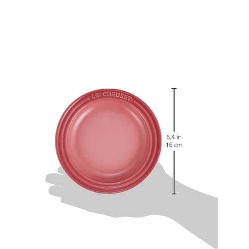 Le Creuset LC 15cm Round Plate, Rose Quartz, Heat and Cold Resistant, Microwave and Oven Safe, Oven Dish, Bakeware [Official Japanese Product]