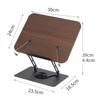 Reading Stand with Page Clips Recipes Rest Holder Foldable Book Holder Wooden Laptop Stand for Home Use