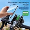 Motorcycle Phone Mount No Block Design Anti-Shake Lock Universal Holder for 4.7-7 Inch Phones Motorbike Riding