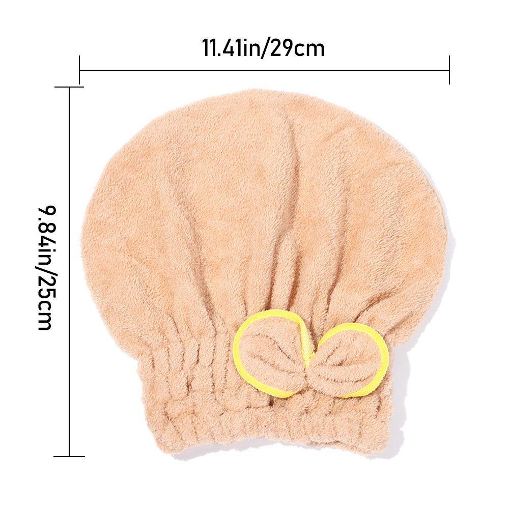 Microfiber Breathability Quick Drying Quickly Dry Hair Hat Hair Towel Cap Bowknot Wrap