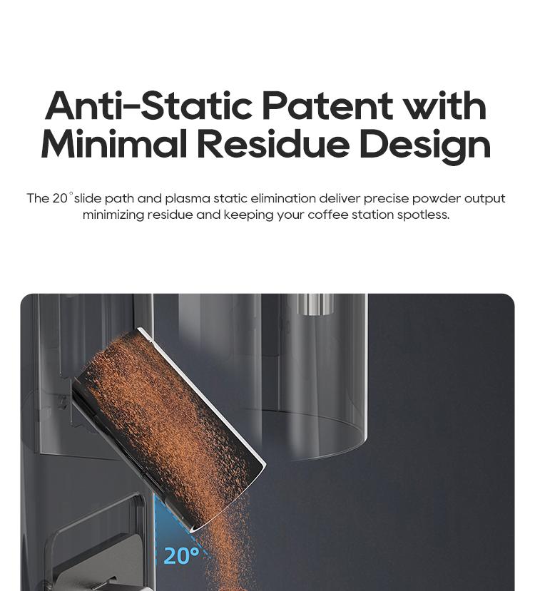 HiBREW G7 Electric Coffee Grinder, 48 Grind Settings, Anti-Static Technology, Stainless Steel Conical Burr, Compatible with 51/54/58mm Portafilters