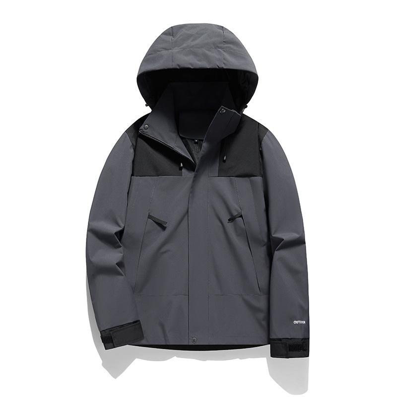 Spring and Autumn New Men's Outdoor Jacket Fashionable Thin Outdoor Sports Windbreaker Jacket
