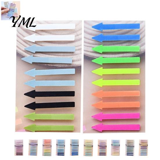 Arrow Index Tabs Tab Stickers, Translucent PET Page Markers, Removable Office Flags Colorful Sticky for Organizing Book And File Color Coded Stickers