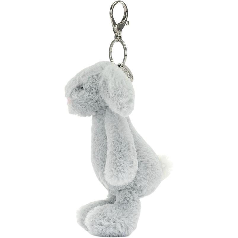 JELLYCAT Bonnie Rabbit Series Shy Rabbit Cute Silver Doll Plush Pendant Sitting Height 12.7cm Height