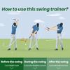 Golf Training Aid Golf Swing Retractable Stick Indoor Golf Right Hand Black