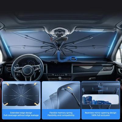 Nuovo Parasole a Ombrello Pieghevole per Parabrezza Auto Copertura Finestrino Anteriore per Blocco Raggi UV Protezione dal Calore Protettore Parasole