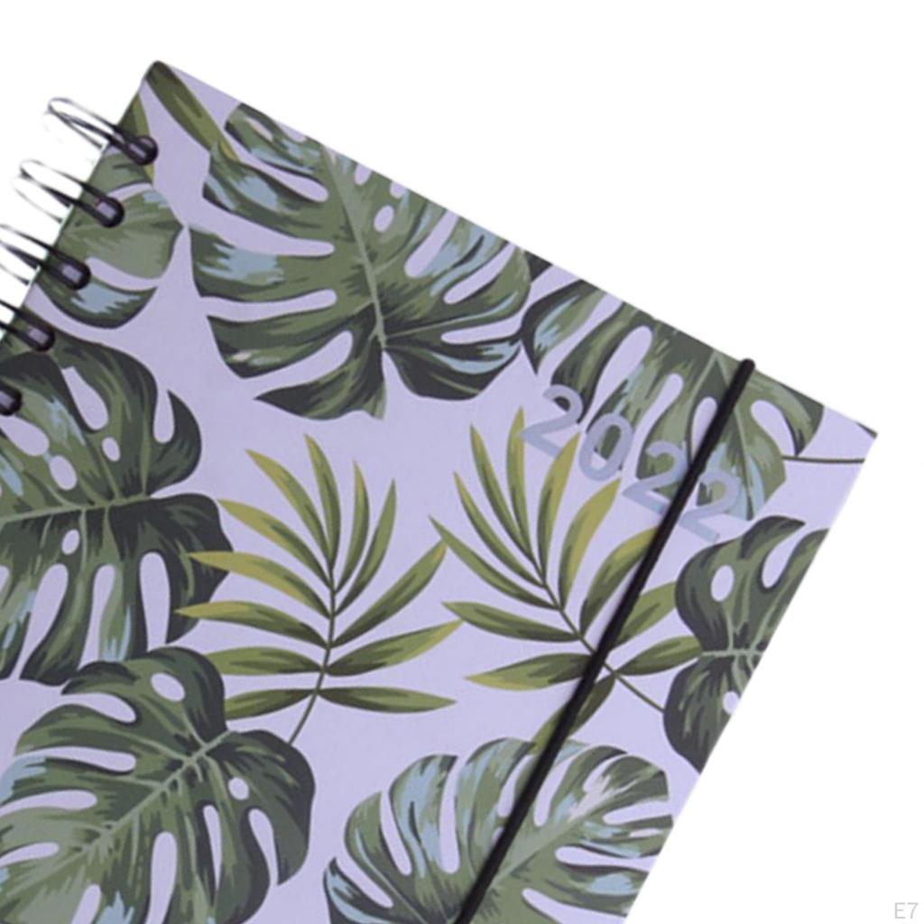 22 Planner Spiral Notebook,165 Sheet Paper Pads,Notepad,Daily Business Writing Pads Schedule Book