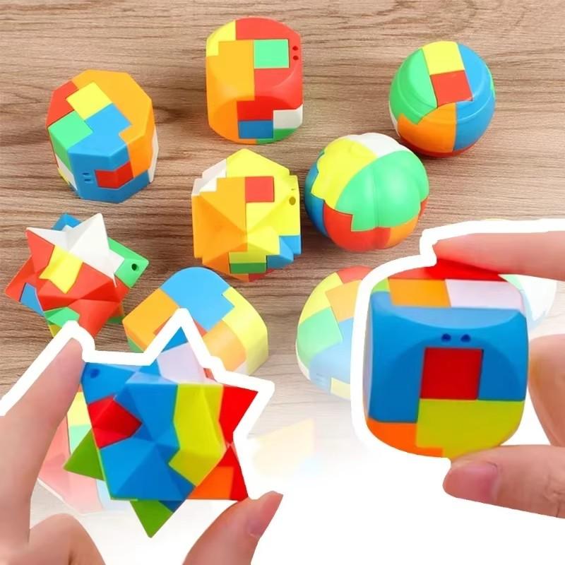 12 KS 3D Puzzle Lubanův zámek Klíčenka Hra na procvičení mozku Kostka Hračky pro děti Vzdělávací Hračky pro děti Dospělý Antistres