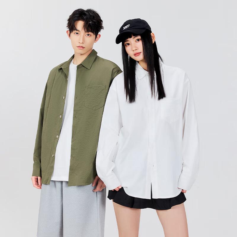 MINISO Men's Casual Loose-Fit Long-Sleeve Shirt