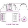 Tunnel Tent for 4 Persons Camouflage Waterproof