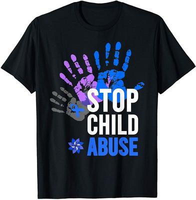 Stop Child Abuse Shirt Child Abuse Prevention Awareness Unisex T-Shirt