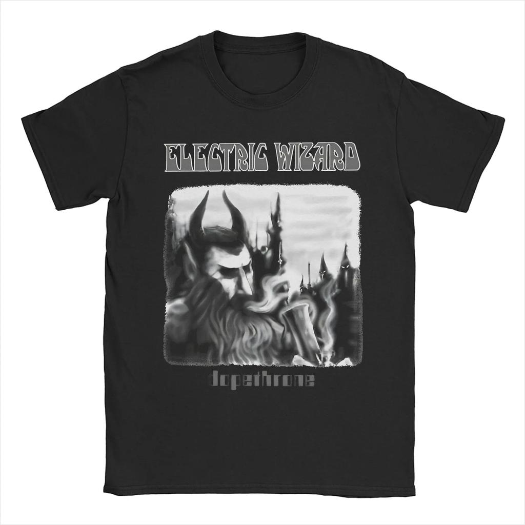 Men Women Electric Wizard - Dopethrone Old School UK Doom Stoner Metal T Shirts Clothing Short Sleeve T-Shirts