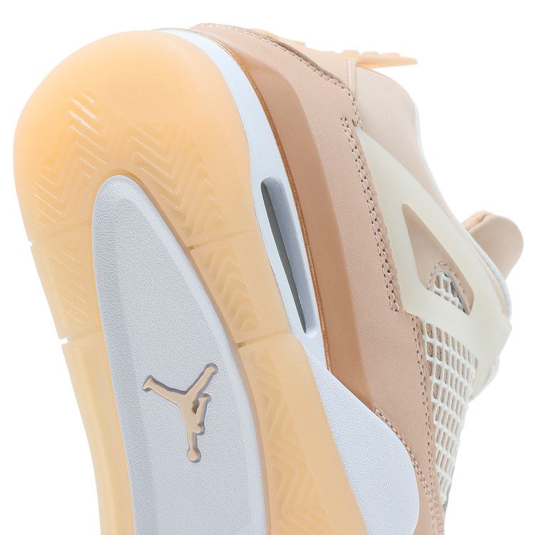 Women's Sneakers Nike Jordan 4 Retro Shimmer (Women's) Shimmer/Bronze Eclipse-Orange Quartz-Metallic Silver