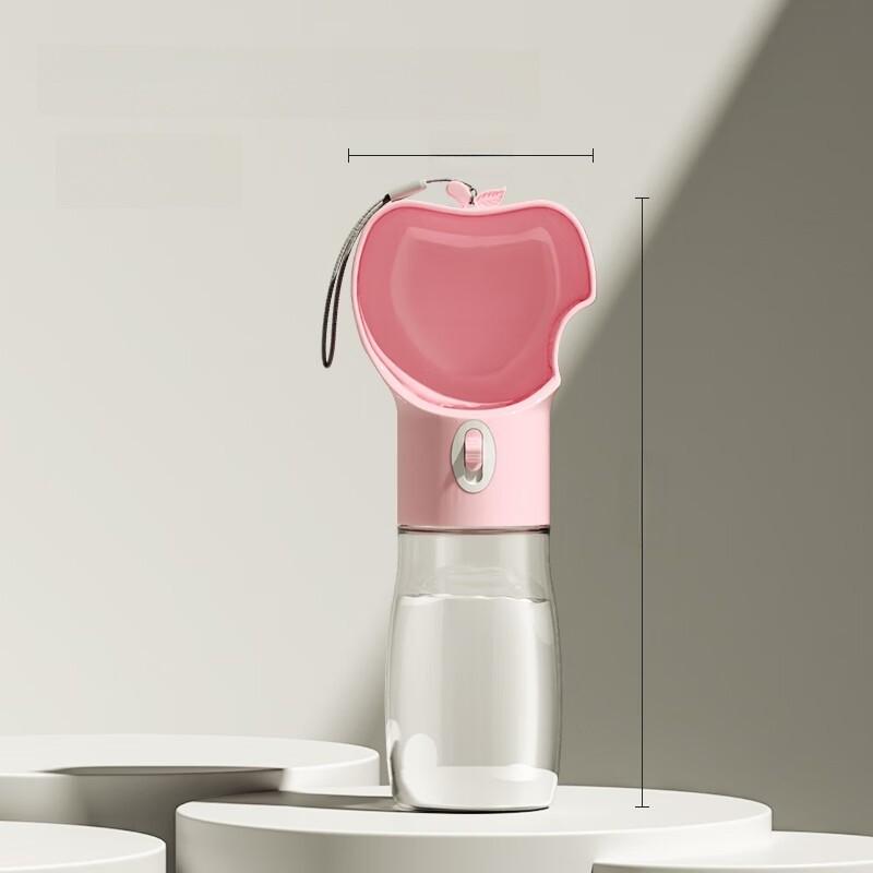 Tragbare Haustier-Wasserflasche mit automatischem Futterspender für Hundeausflüge und Reisen