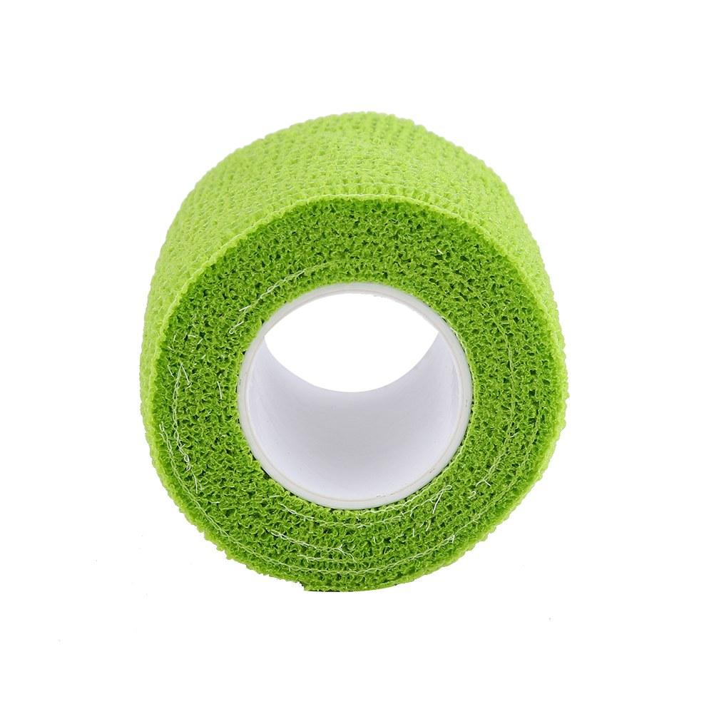 5 Rolls Celsiusset Waterproof Self Adhesive Bandage Tape Finger Joints Wrap Sports Care(Green)