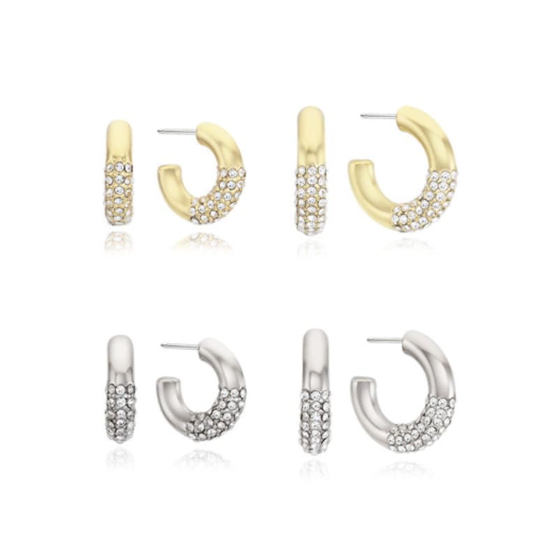 VINTAGE HOLLYWOOD Space Stone Ring Earrings_VH249OEA008M