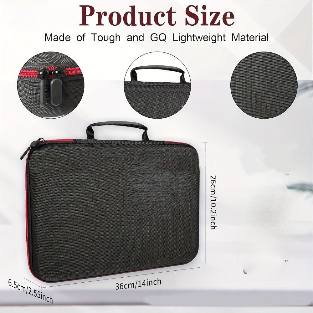 Portable Waterproof Battery Organizer Shockproof Universal Storage Box Large Capacity Carrying Case Travel