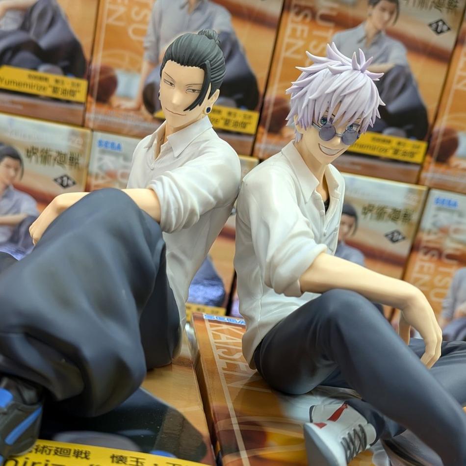 New Gojo Satoru Anime Jujutsu Kaisen Figure Geto Suguru Yumemirize Sitting Position Collection Model Gift Toy Action Figure PVC