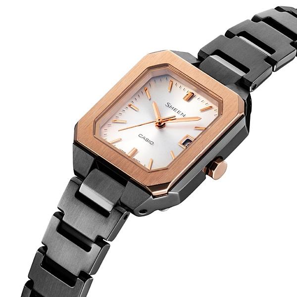 CASIO Women's SHEEN SHS-4528GBJ-7AJF [SHEEN Solar Sapphire Model] Square Watch Black Analog