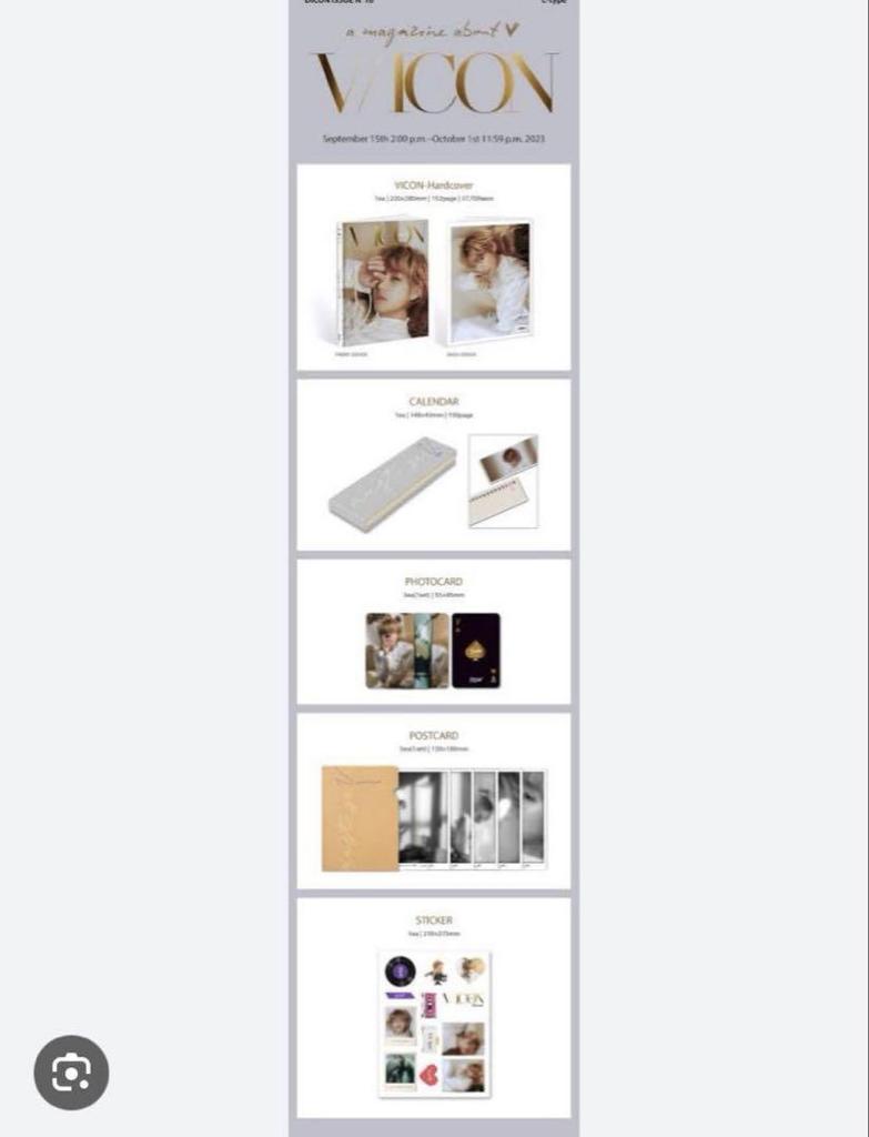 [USED] vicon Cversion V BTS Taehyung V Photobook