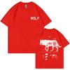 Funny Wolf Anatomy Graphic T-shirt Unisex Women Casual Oversized Short Sleeve T Shirts Unisex's Vintage Cotton T-shirts Unisex Streetwear