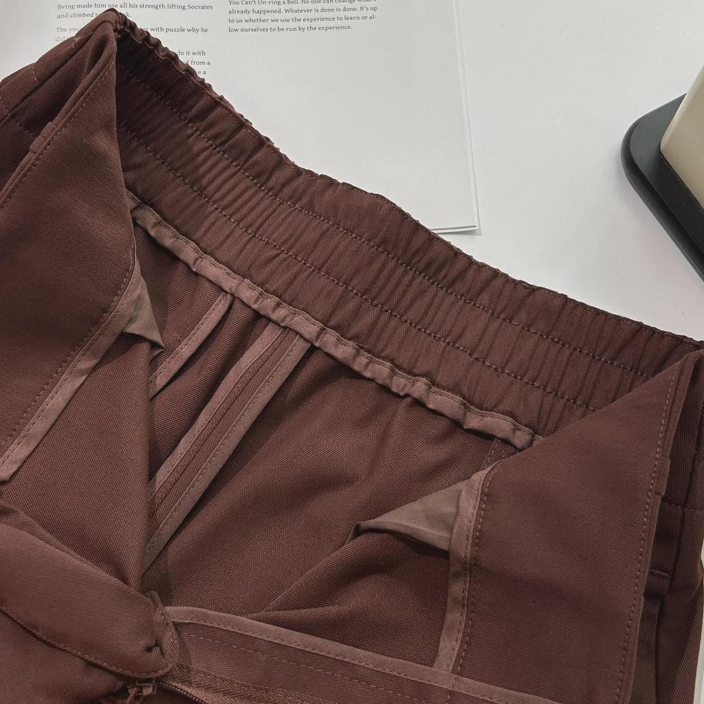 Dámské bavlněné plisované kalhoty s vysokým pasem a širokými nohavicemi, áčkového střihu - Prodlouží vaše nohy v ležérním francouzském stylu