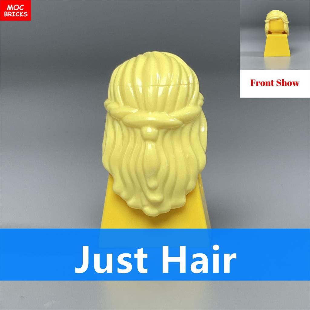 MOC Bricks Female Hairs Mori Girls Women Model Straight Hair 4cm Figure Wear Assembled Educational Building Blocks Toys