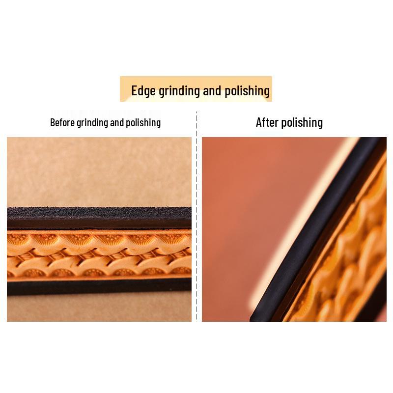 Four-Sided Mirror Polishing Block for Leather, Metal, and Wood Edges