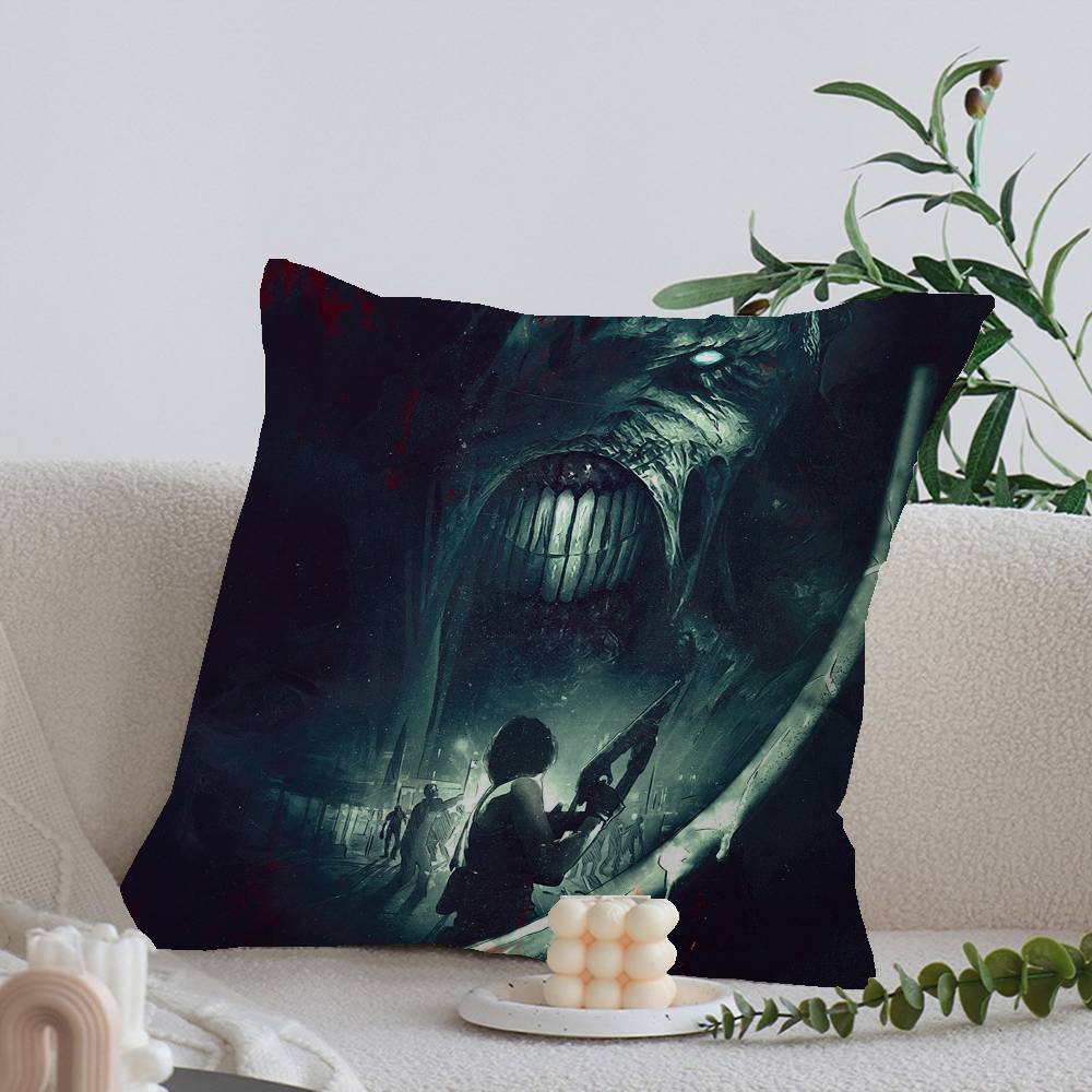 Hot Game R-Resident E-Evil Pillow Gift Home Office Decoration Bedroom Sofa Car Cushion Cover Case 45x45