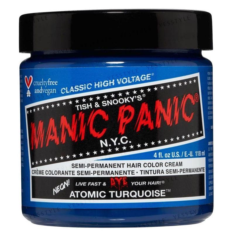 MANIC PANIC - Polopermanentní krémová barva na vlasy Atomová tyrkysová