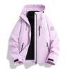 Mens Womens 3-in-1 Waterproof Windproof Hiking Jacket With Removable Down Liner Outdoor Trekking Camping Cycling