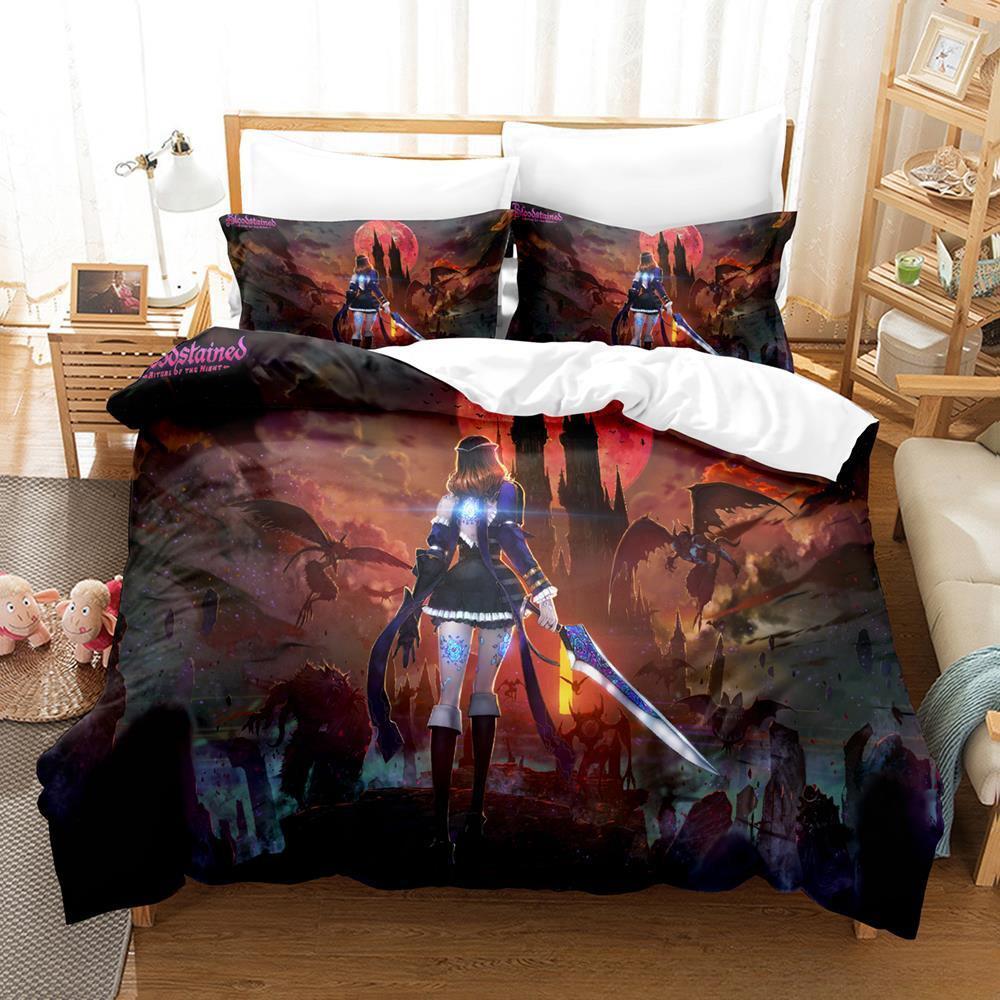Game BLOODSTAINED RITUAL OF THE NIGHT Bedding Set Single Twin Full Queen King Size Bed Set Adult Kid Bedroom Duvet cover Sets