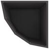 Corner Planter Black 45 X 45 X 50 Cm Steel