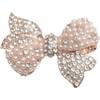 Creative Ladies Luxury Sparkly Boutique Bow Brooch Rhinestone Pearl Decorated Bow Badge Ladies Party Banquet