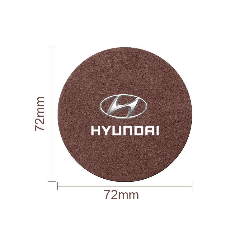 New Car Anti Slip Insert Cup Coasters Car Accessories For Hyundai I30 Tucson Elantra Venue Palisade Terracan Accent Kona Veloster Sonata