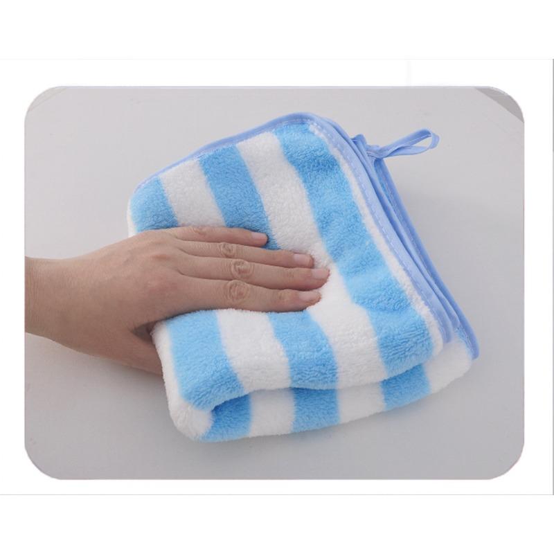 Coral Fleece Towels, Bath Towels, Absorbent Household Student Dormitory Wide Strip Towels