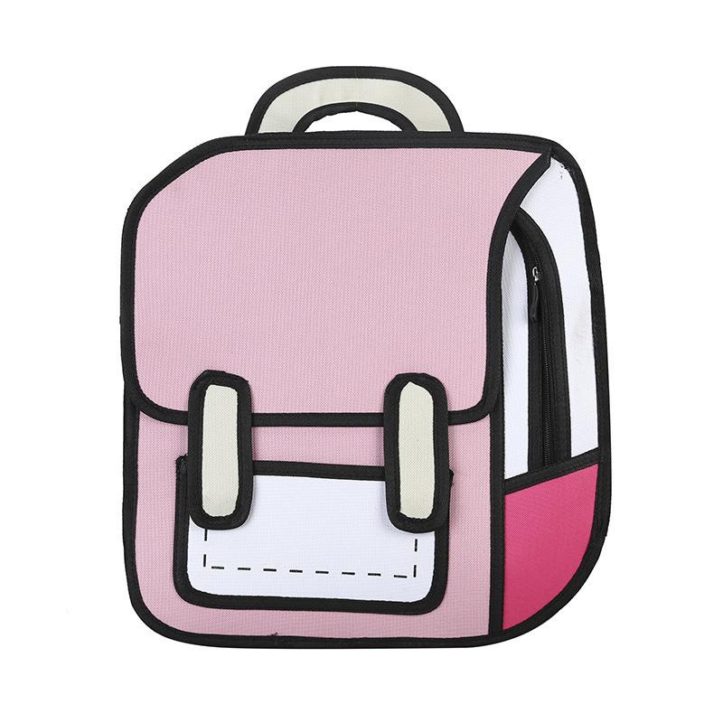 

Y2K Cute 2D Drawing Cartoon Bag Anime Backpack 3D Comic Student Schoolbag Kawaii Teenage Daypack Funny Kids Travel Bag Mochila Tote bag 36cm