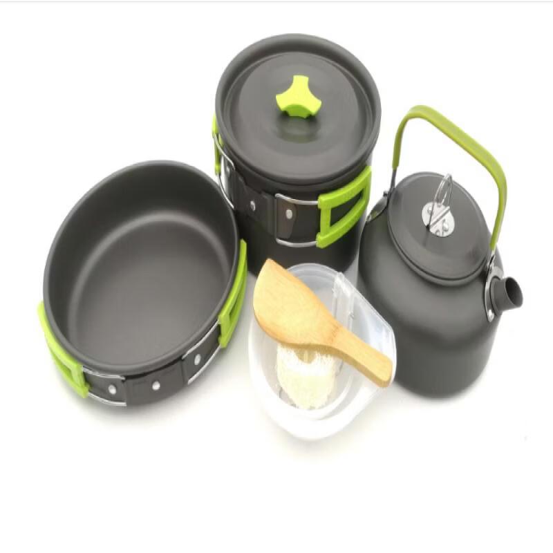 Tieji Ning DS308-1 Camping Cookware & Teapot Set