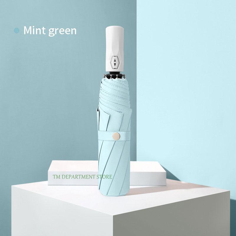 Fully Automatic Folding Umbrella for Travel, UV Protection, Windproof, Waterproof, 3 Folding Umbrellas, UV Protection, Gift for