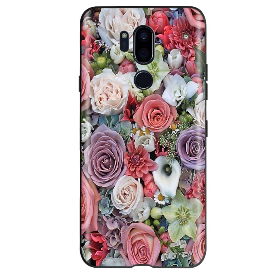 For LG G7 ThinQ Case G710 LM-G710 Cute Cat Butterfly Shockproof Soft Silicone Phone Case For LG G7 ThinQ Back Cover 6.53'' Coque