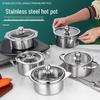 Extra-Thick Commercial Single-Person Stainless Steel Hot Pot