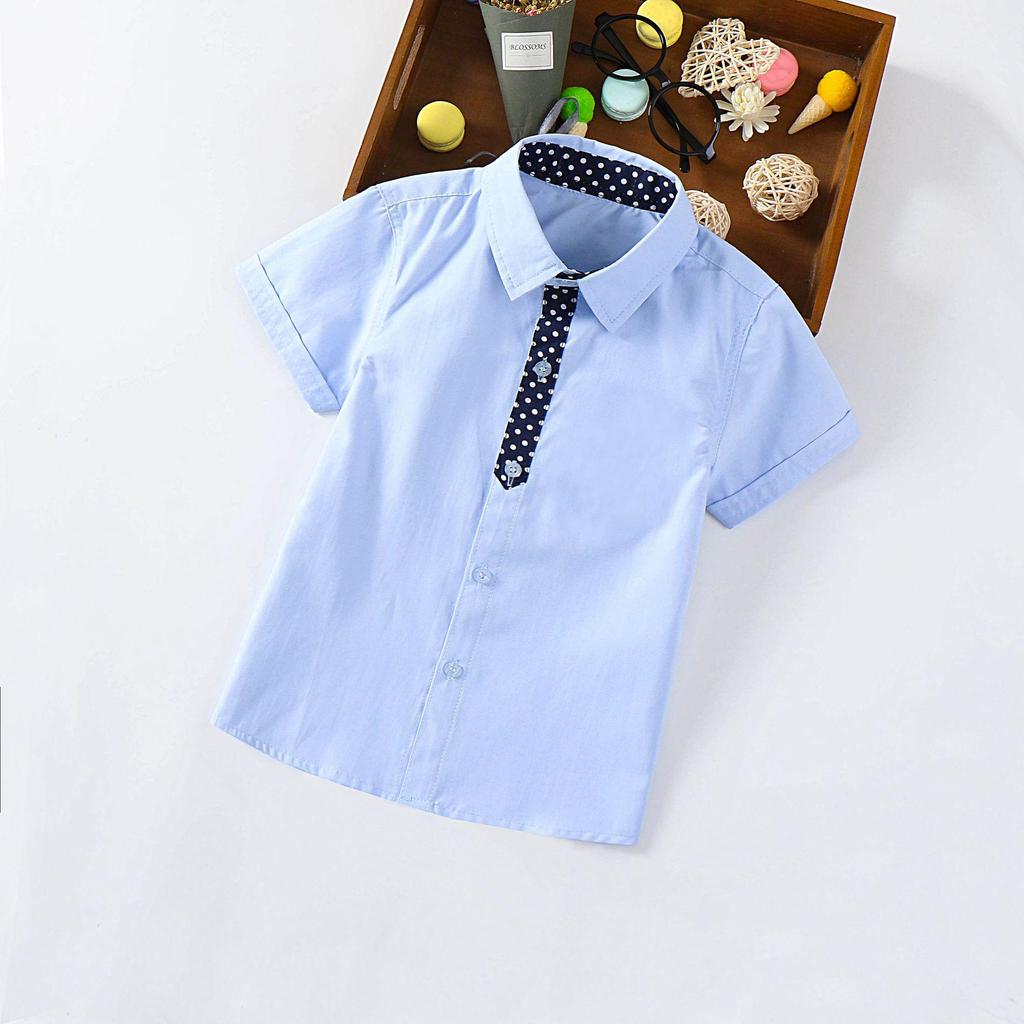 Trendy Boys' Summer Short-Sleeved Casual Shirt