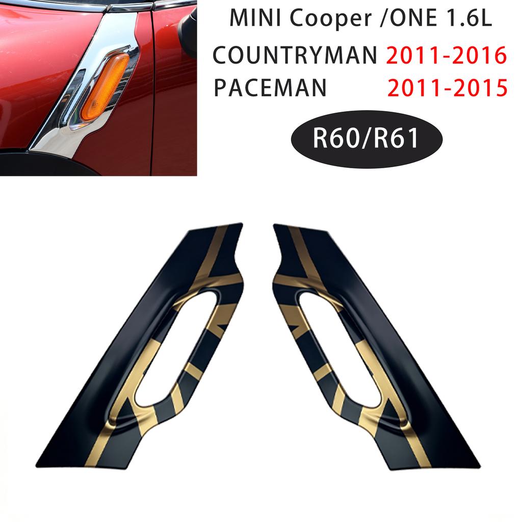 Auto Kotflügel Blinker Abdeckungen Aufkleber Für MINI Cooper Countryman R60/Paceman R61 2011-2016 Exterieur Auto Zubehör