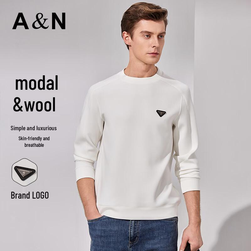 

Antonio Men s Modal & Wool Blend Raglan Sleeve Crew Neck T-Shirt L