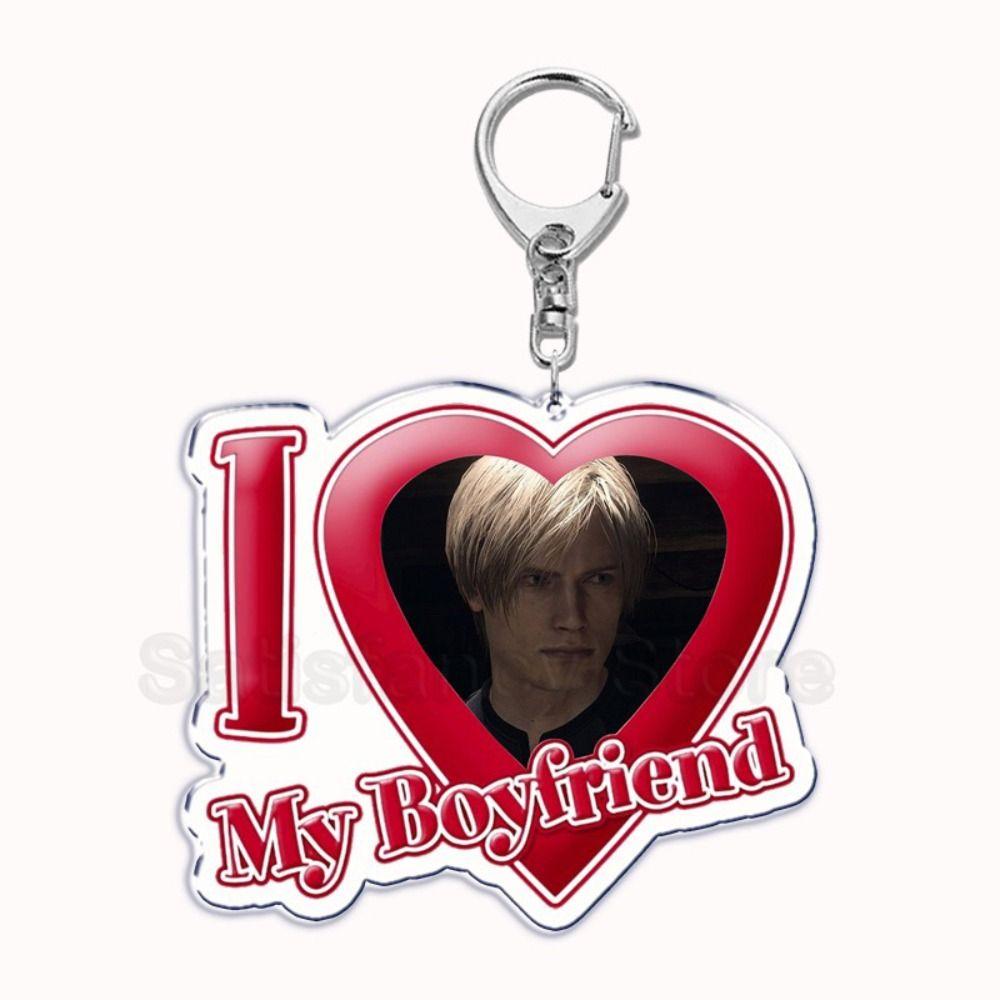 Oppenheimer I Love My Boyfriend Keyring Red Heart Red Heart Key Ring Couple